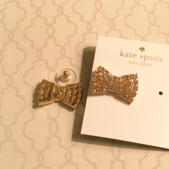 (REDUCED) NWT KATE SPADE SPARKLING BOW CRYSTAL EARRINGS - Picture 8 of 9